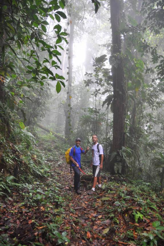 Com o Emile, descendo o El Tucuche, a segunda mais alta montanha da ilha de Trinidad